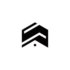 s initial construction logo design vector template