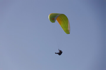 paraglider in the sky