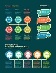 Infographics. Set of vector templates for business presentations.