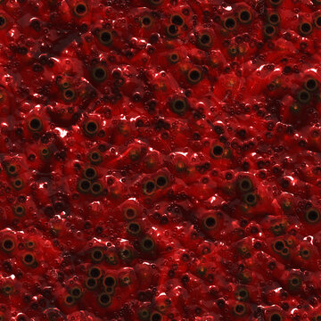 Deep red boiling blood texture 3D illustration