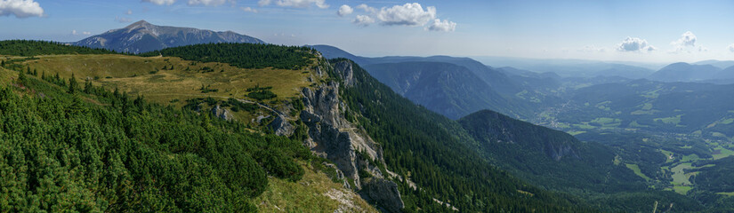 Fototapeta na wymiar Rax Schneeberg panorama, Pre-Alps, Austria