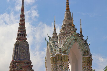 Grand palace in Bangkok closed during corona pandemic. Travelling in summer