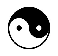 Ying yang symbol of harmony and balance