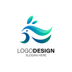 leafs and organic logo design