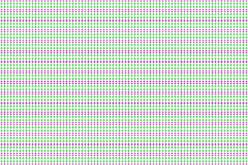 Colorful polygonal polka dot wallpaper, seamless design, for white and light green background.