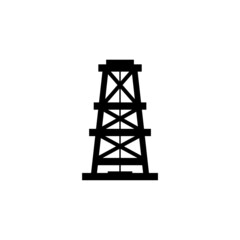 Oil rig icon isolated on white background