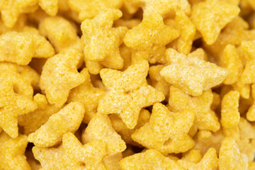 sweet yellow corn flakes macro