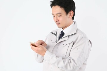 建設着を着た男性