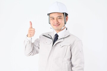建設着を着た男性