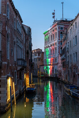 Fototapeta na wymiar Venezia, gondole, calli.