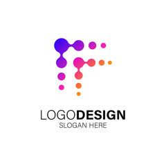 Abstract technology and business logo design