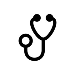 Stethoscope icon vector. doctor illustration sign. clinic symbol. hospital logo.