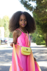 Little black princess girl	