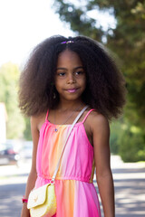 Little black princess girl