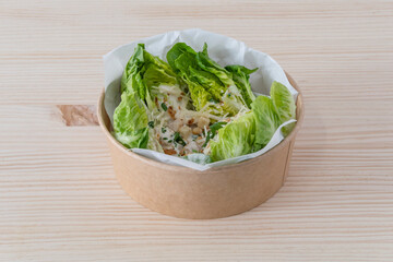 Comida para llevar, ensalada cesar