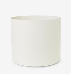 White minimal ceramic plant pot