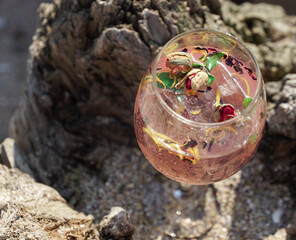 cocktail. product photo during the day in natural light.