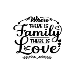 Family quotes svg design lettering vector