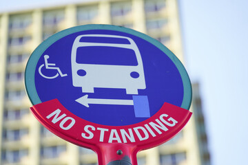 Obraz premium road sign. rules. outdoor photography.