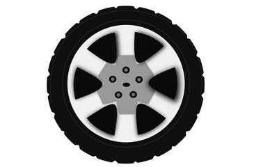 Car wheel illustration