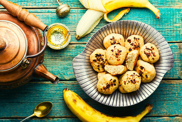 Tasty banana pastry.