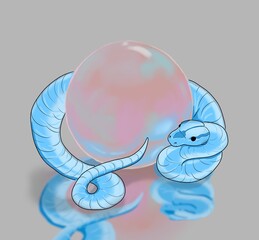 The snake that swept the ball