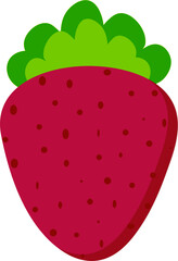 Sweet strawberry vector art strawberry sign and illustration isolated vector fruit symbol