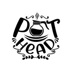 Coffee quotes svg design vector