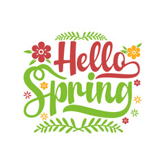 Spring Quotes SVG design vector