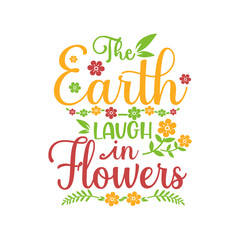 Spring Quotes SVG design vector