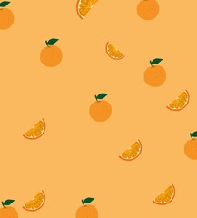 seamless pattern with pumpkins