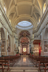 Fototapeta na wymiar Palermo cathedral interior.
