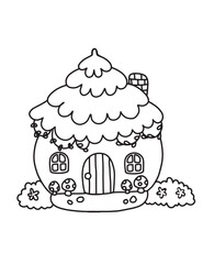 Gnome house cartoon svg