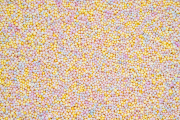 Abstract pastel foam beads texture background