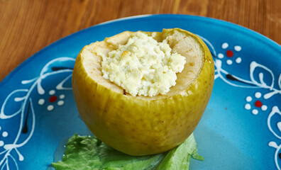 Baked Apples with Cottage Cheese Filling
