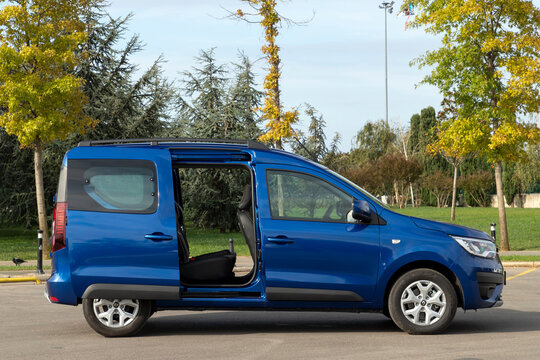 Renault Express Combi is a minivan of the French automobile manufacturer Renault. It is parked for photoshoot.
