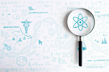 lente di ingrandimento, analizzare, scienza, ricerca scientifica	