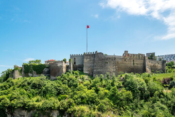 Ancient Byzantine castle in Trabzon city, Turkey