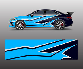 Obraz premium modern stripe for racing car wrap, sticker, and decal design vector.