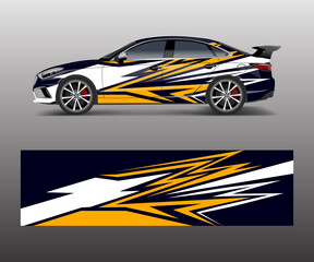 Racing car wrap design. wrap design for custom sport car.