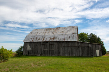 Old barn in the southern region of Quebec