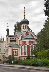 Fototapeta na wymiar Orthodox Church of St. Vladimir in Marianske Lazne. Czech Republic
