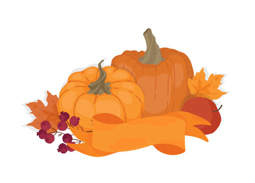 recommend clip art: Apples, autumn leaves. Autumn decorative design, Harvest festival. Isolated vector colorful element on a white background. 