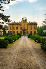 Fototapeta na wymiar Historic villa at Rivalta Trebbia, Piacenza
