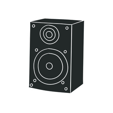 recommend clip art: Speaker Icon Silhouette Illustration. Music Loudspeaker Vector Graphic Pictogram Symbol Clip Art. Doodle Sketch Black Sign.