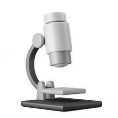 school lab microscope biology class symbol 3d rendering icon isolated
