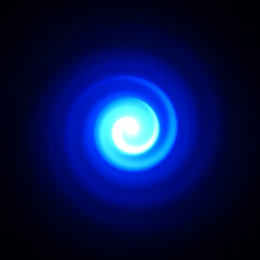 round blue twirl