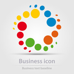 Originally designed vector  color business icon