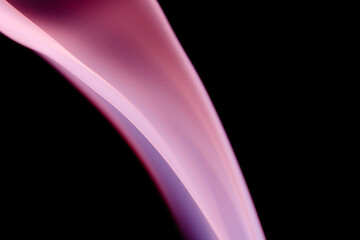 Abstract colorful smoke on a black background. Isolated.