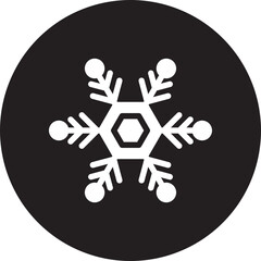 snowflake glyph icon